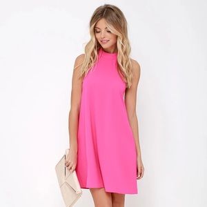 Lulu’s Pink I Need a Hero Halter Dress 💗